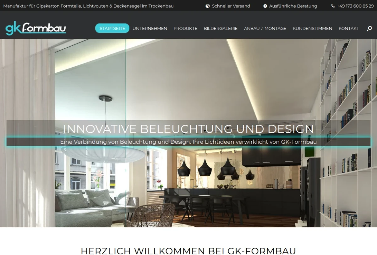 GK Formbau Webdesign