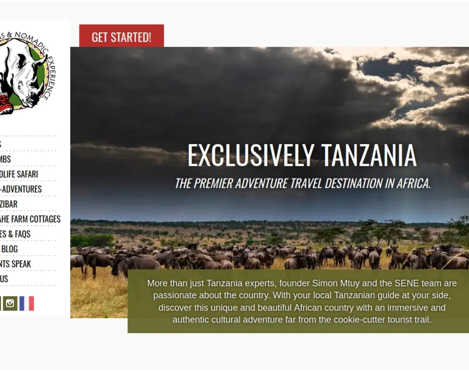 Summit Expeditions & Nomadic Experience - Webdesign