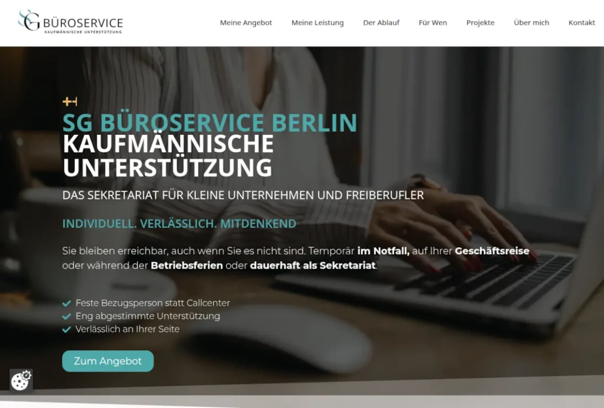 SG Büroservice Berlin – Webdesign